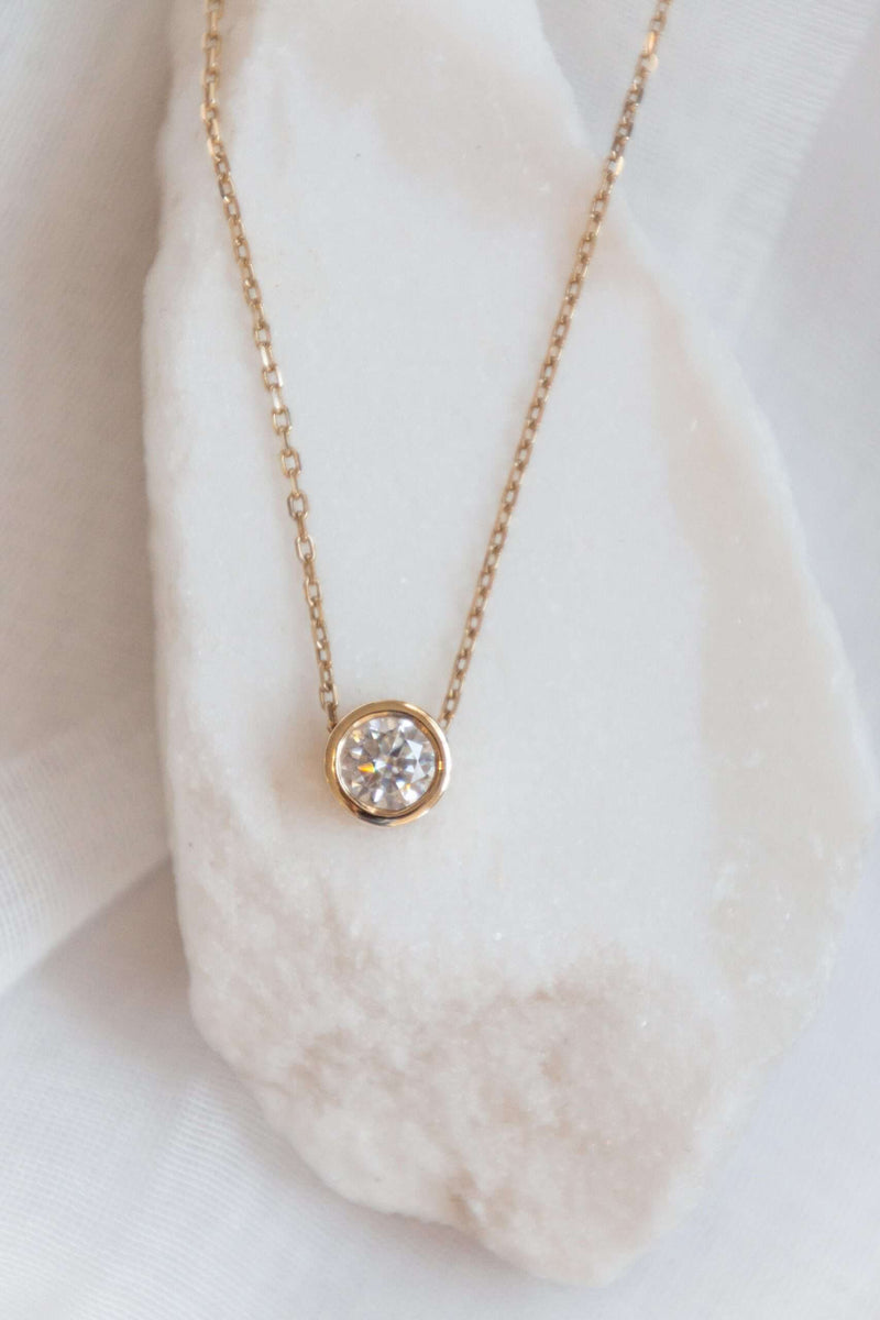 Floating Bezel Necklace