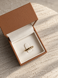 Koz Pinky Ring | 9ct Gold Sculpted Shell Ring