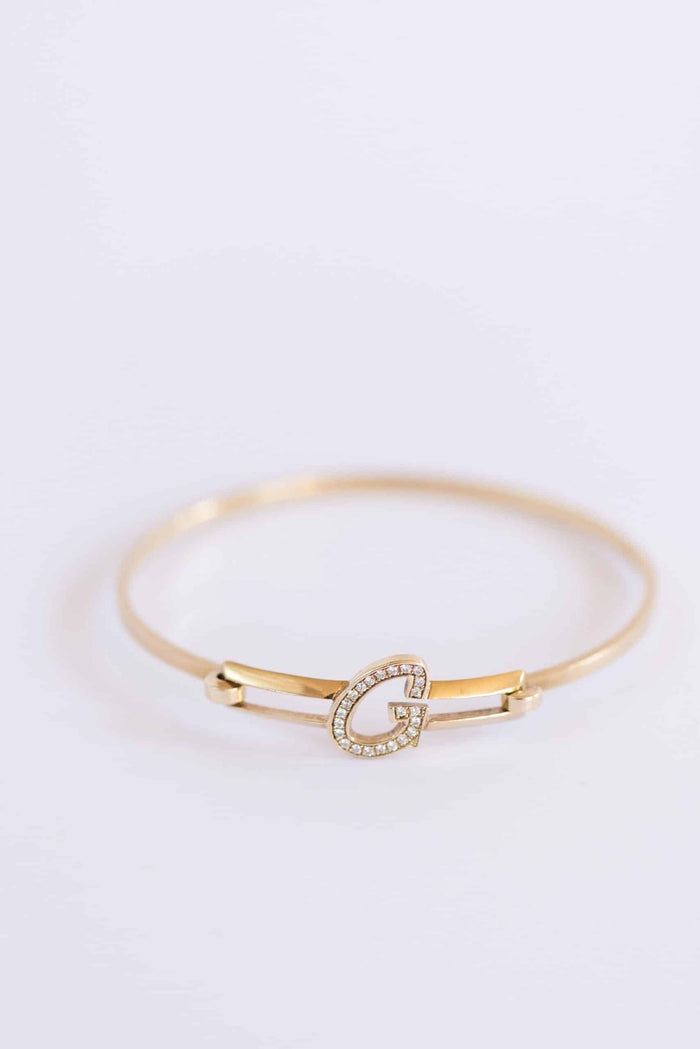 Initial Cuff Bracelet