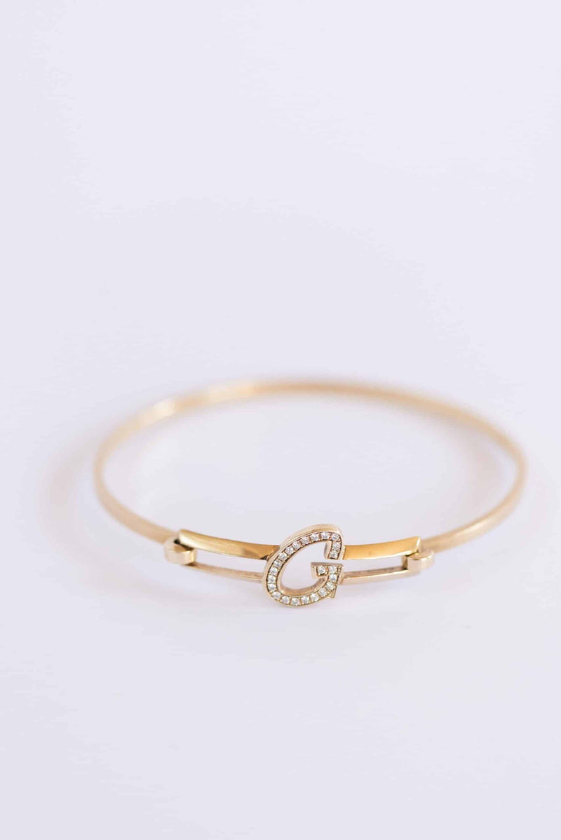 Initial Cuff Bracelet