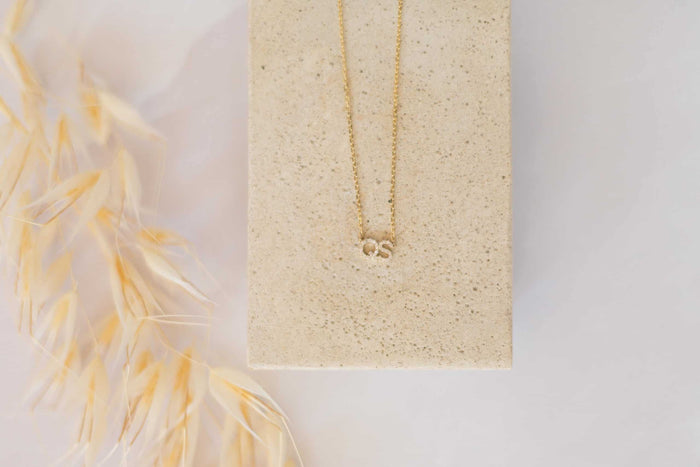 Diamond Initial Necklace