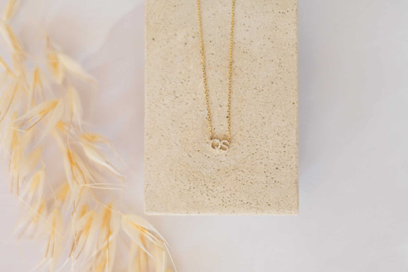 Diamond Initial Necklace
