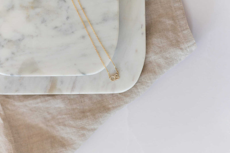 Diamond Initial Necklace