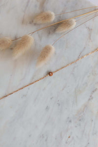 Initial Dainty Disc Bracelet