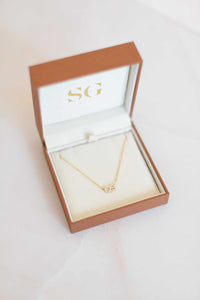 Diamond Initial Necklace