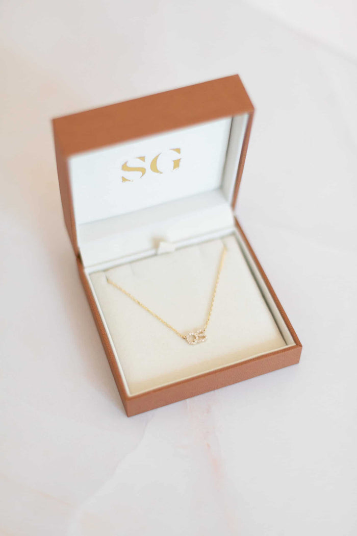Diamond Initial Necklace