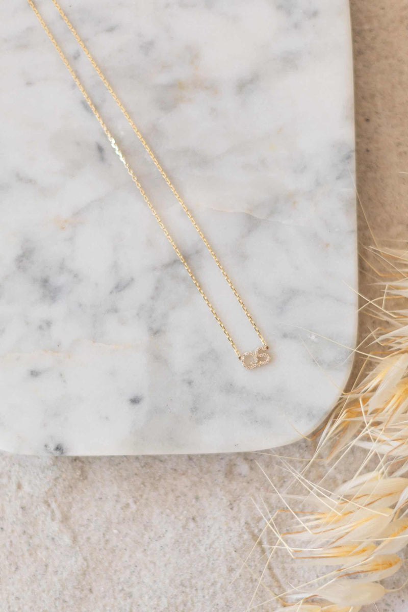 Diamond Initial Necklace